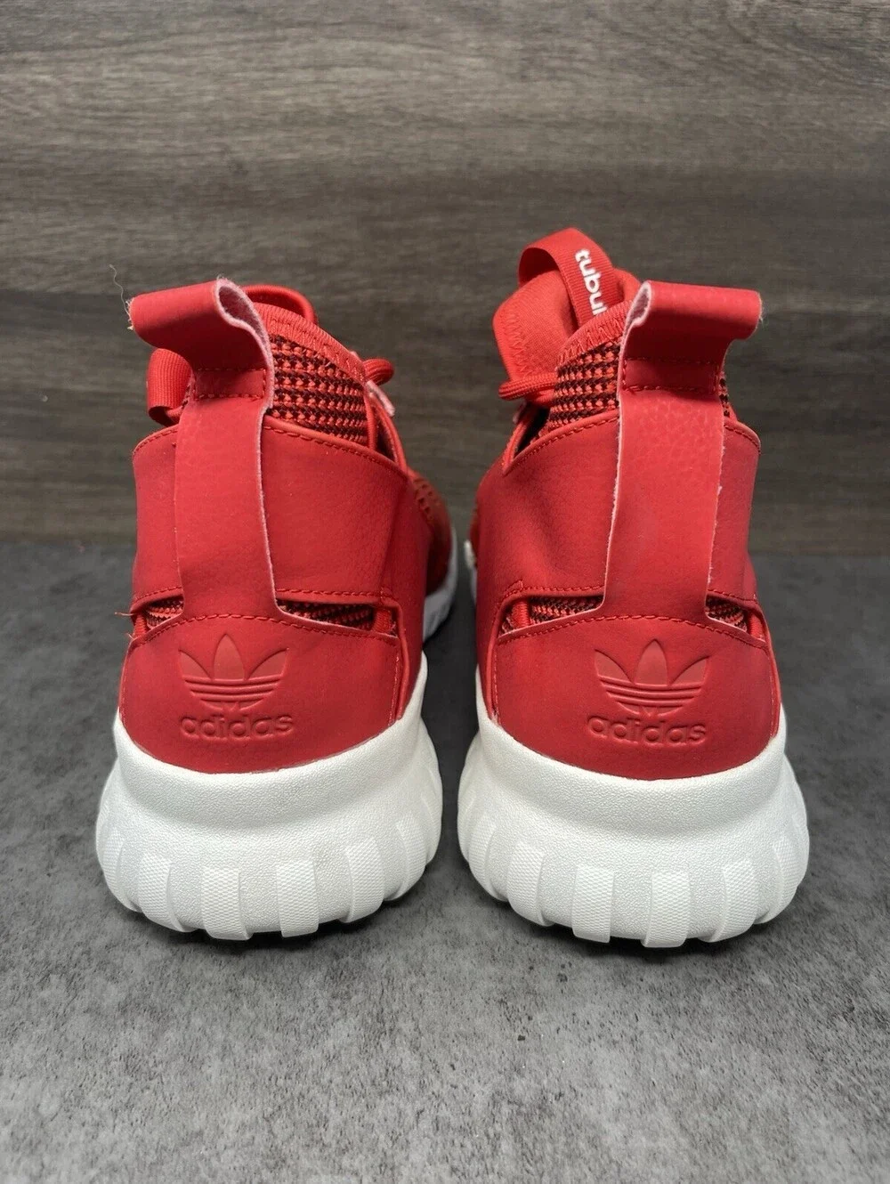 Adidas Tubular X Mens Size 12 Red High Top Casual Lifestyle Sneakers S77842